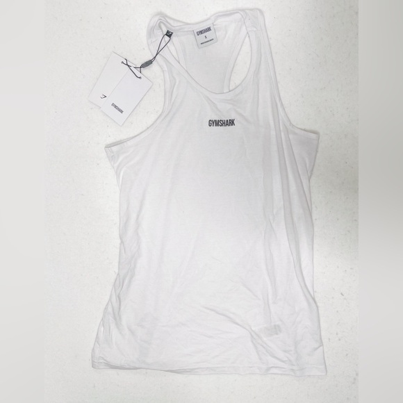 Gymshark Training Oversized Vest Size Small White Dry Moisture Wicking - Picture 3 of 11